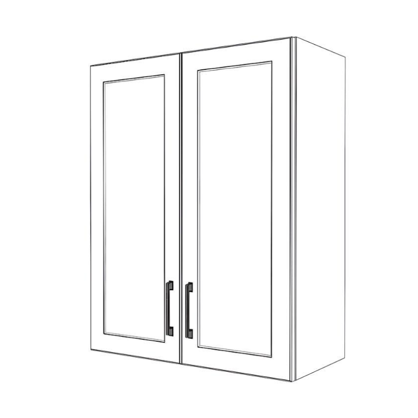 27" Wide x 34" High Wall Cabinet - Thermofoil Doors