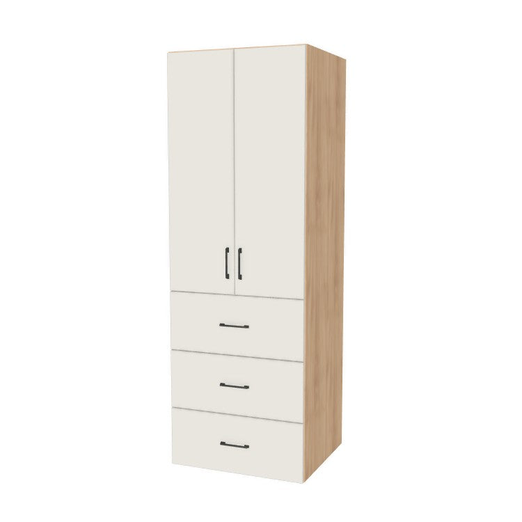28" Wide Tall Pantry Cabinet with Drawer - (Ply Wood Boxes - Flat Panel Doors) 24 D