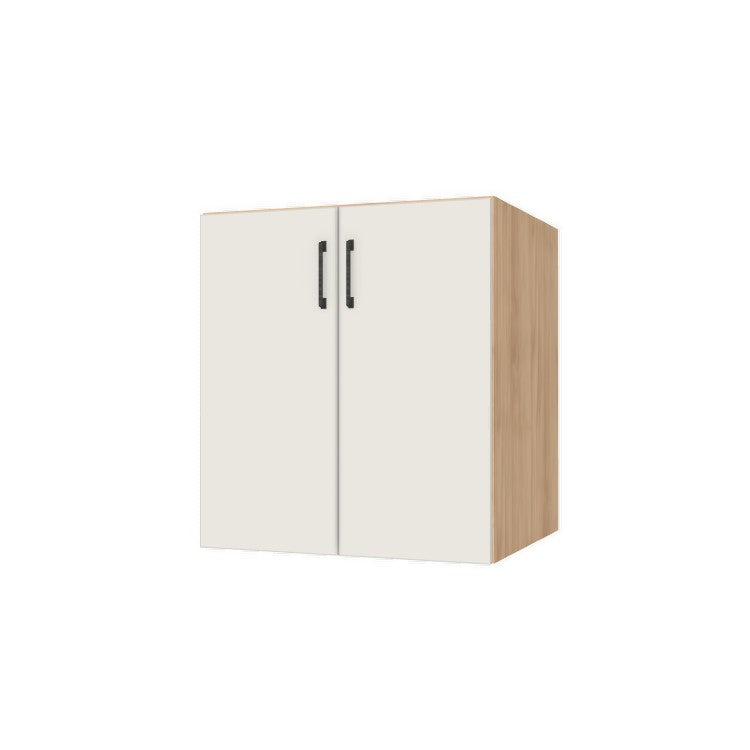 28" Wide Base Cabinet - (Hardrock Maple Melamine Boxes - Flat Panel Doors)