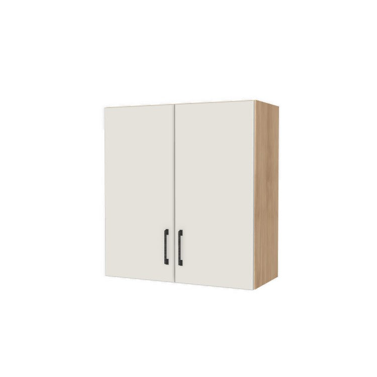 28" Wide x 30" High Wall Cabinet - (Hardrock Maple Melamine Boxes - Flat Panel Doors)