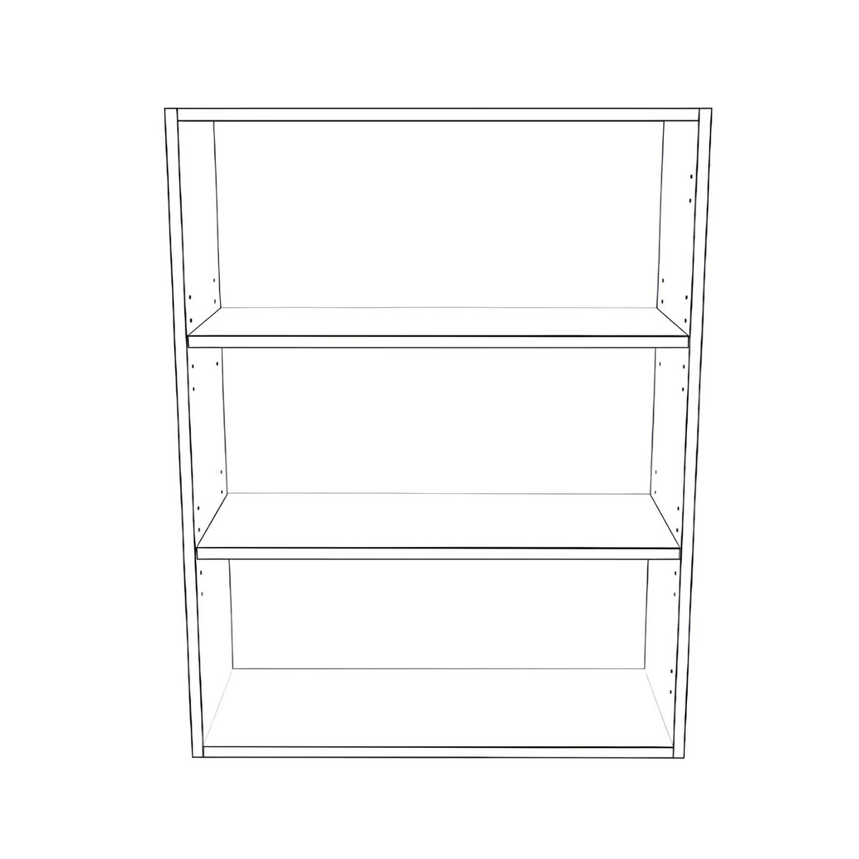 28" Wide x 36" High Wall Cabinet - Thermofoil Doors