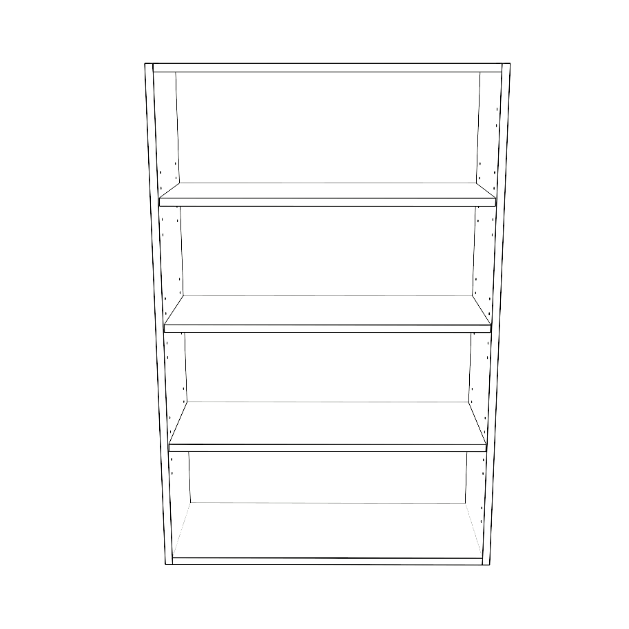 28" Wide x 42" High Wall Cabinet - Thermofoil Doors