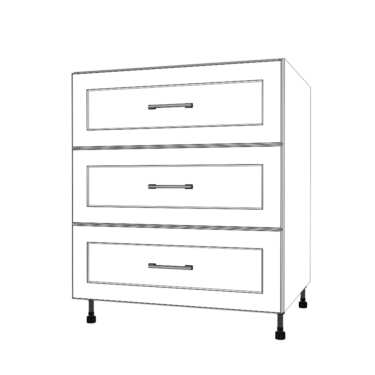 29" Wide Drawer Cabinet - Thermofoil Doors