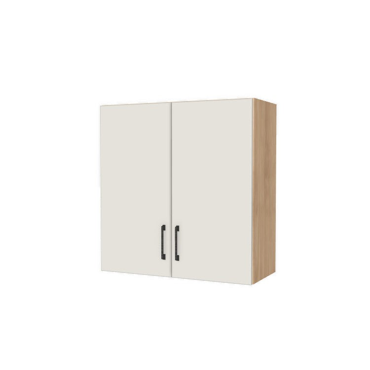 29" Wide x 30" High Wall Cabinet - (Hardrock Maple Melamine Boxes - Flat Panel Doors)