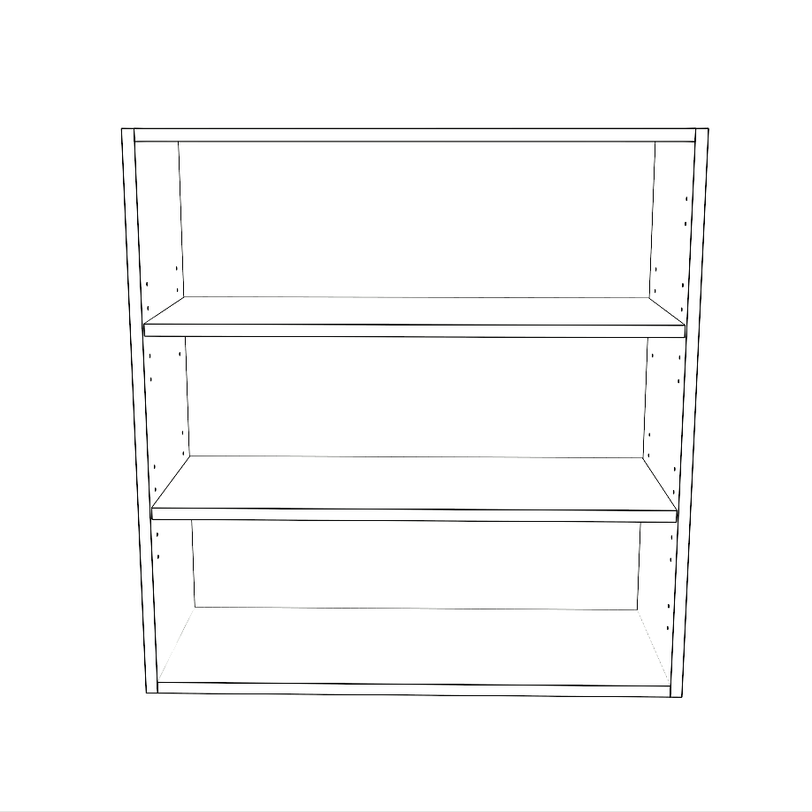 29" Wide x 30" High Wall Cabinet - Painted Doors