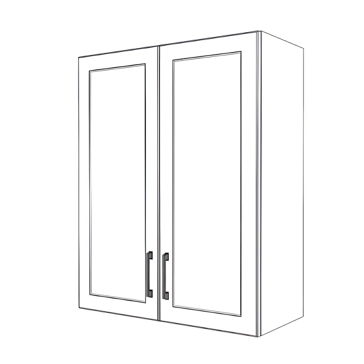 29" Wide x 36" High Wall Cabinet - Painted Doors