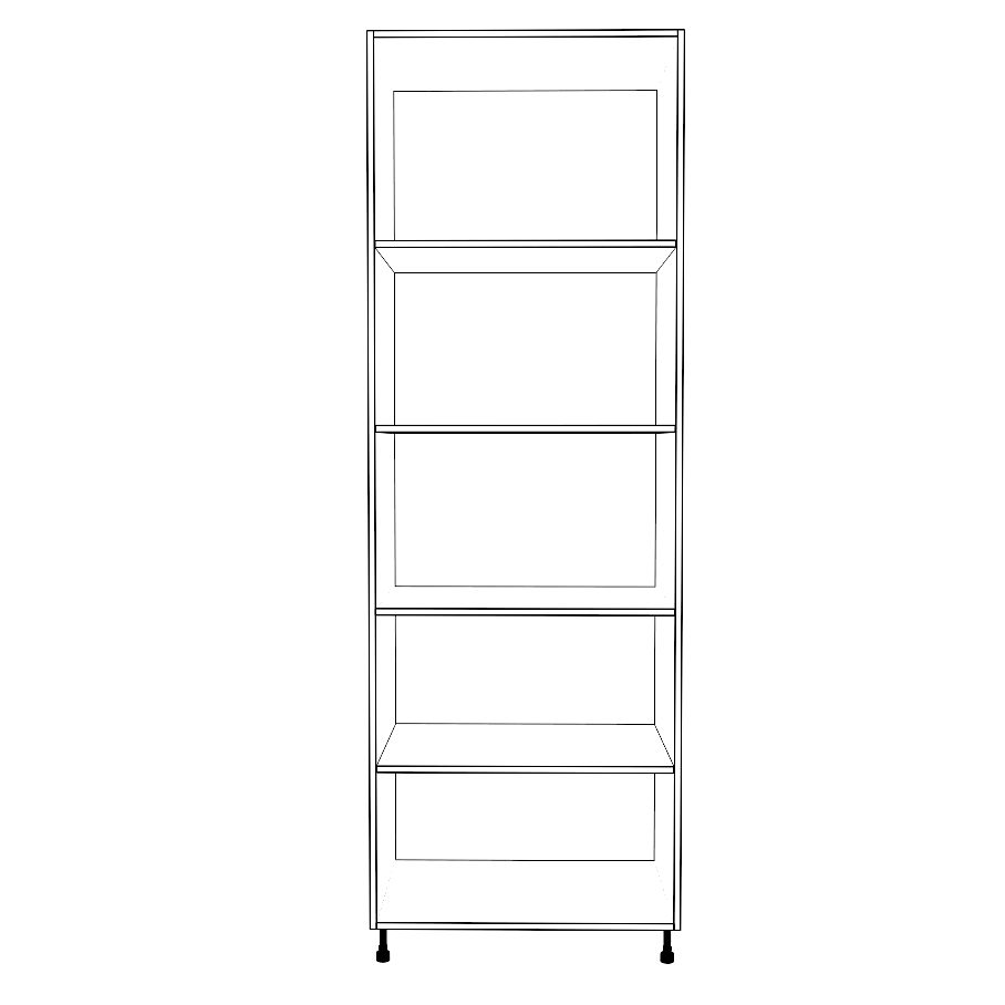 30" Wide Tall Pantry Cabinet - Thermofoil Doors