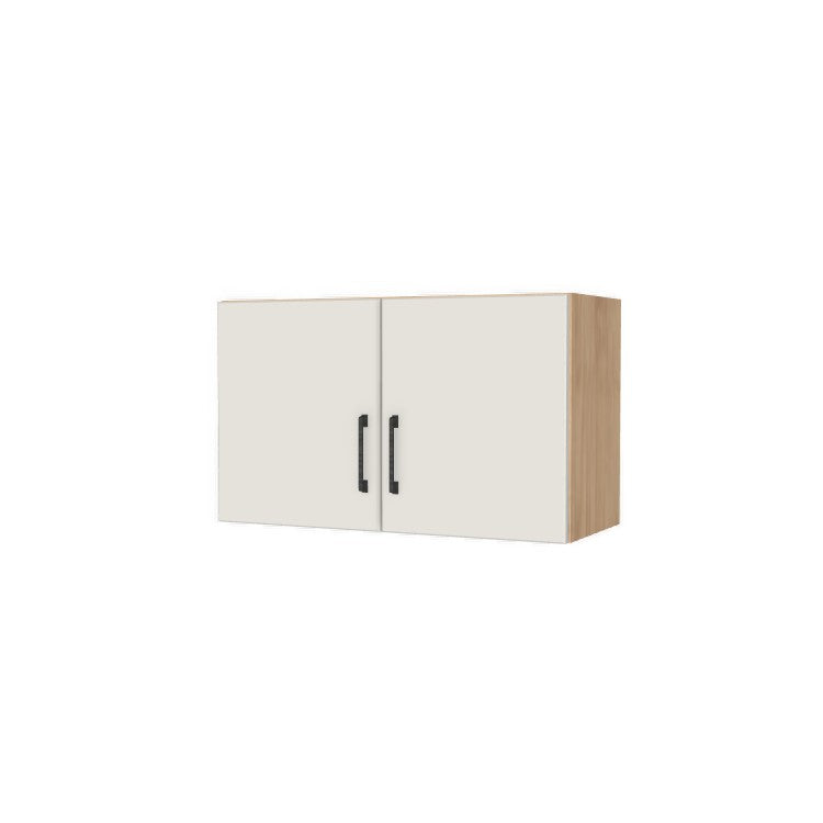 30" Wide x 18" High Fridge/Stove Cabinet - (Hardrock Maple Melamine Boxes - Flat Panel Doors)