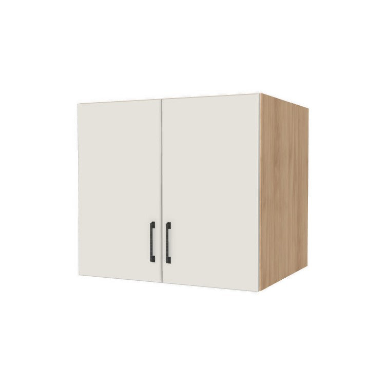 30" Wide x 27" High x 24" Deep Fridge/Stove Cabinet - (Hardrock Maple Melamine Boxes - Flat Panel Doors)