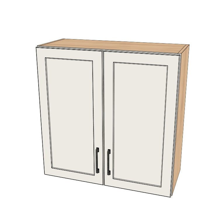 30" Wide x 30" High Wall Cabinet - (Ply Wood Boxes - Painted Doors)