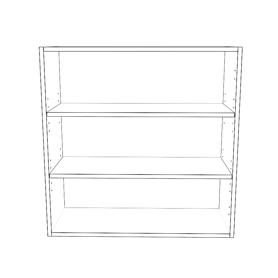 30" Wide x 30" High Wall Cabinet - Painted Doors