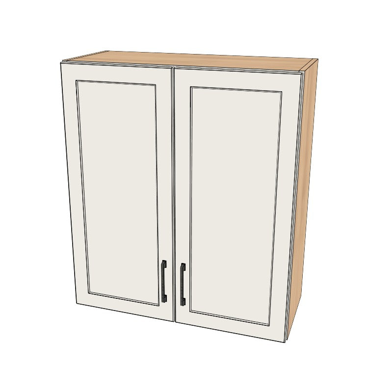 30" Wide x 34" High Wall Cabinet - (Ply Wood Boxes - Painted Doors)