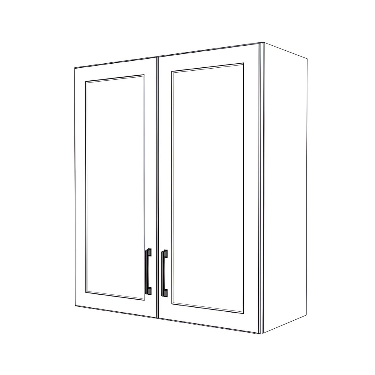 30" Wide x 34" High Wall Cabinet - Thermofoil Doors