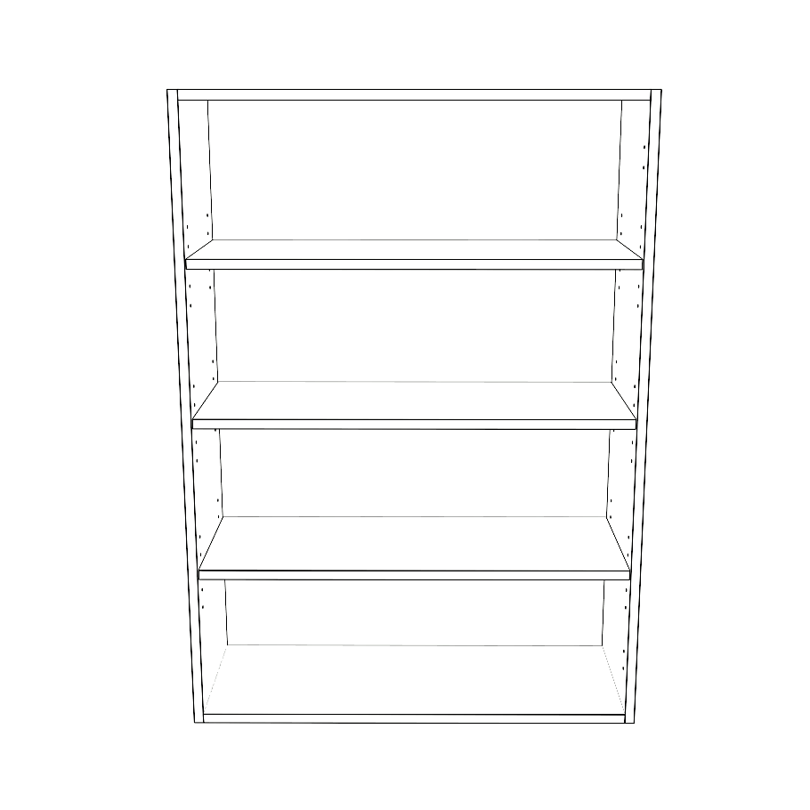 30" Wide x 42" High Wall Cabinet - Painted Doors