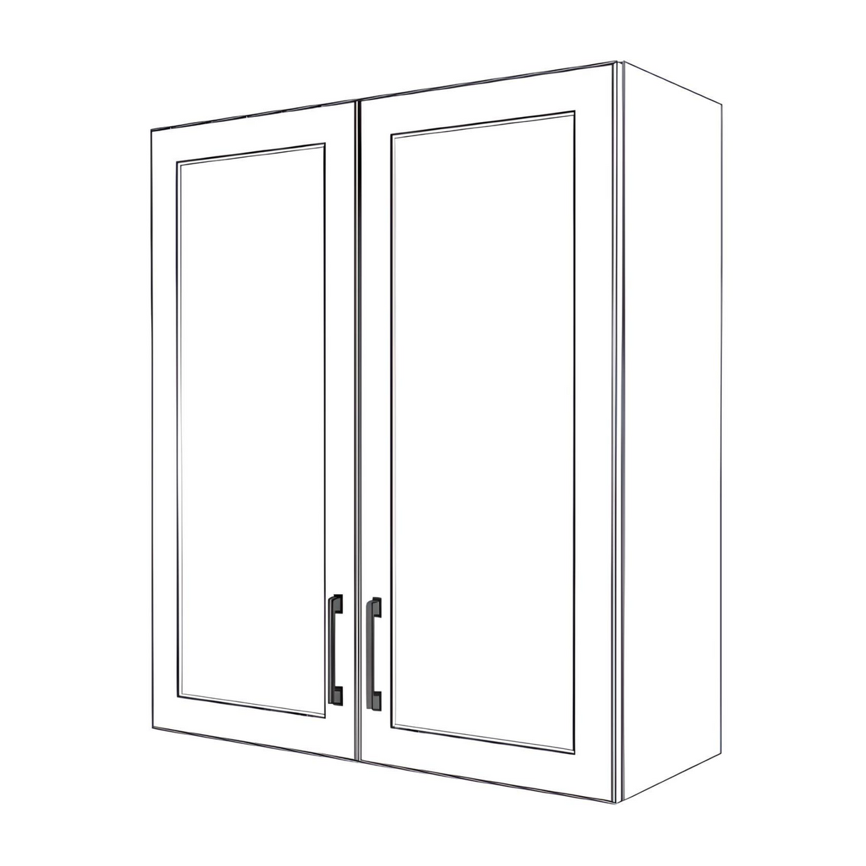31" Wide x 36" High Wall Cabinet - Thermofoil Doors