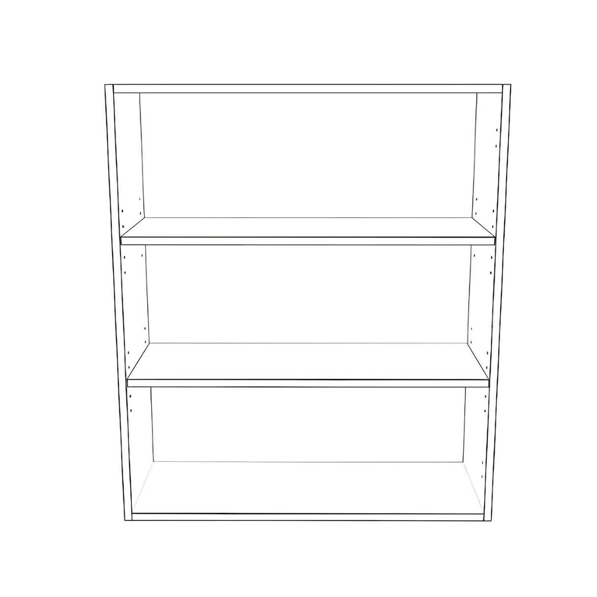 31" Wide x 36" High Wall Cabinet - Painted Doors