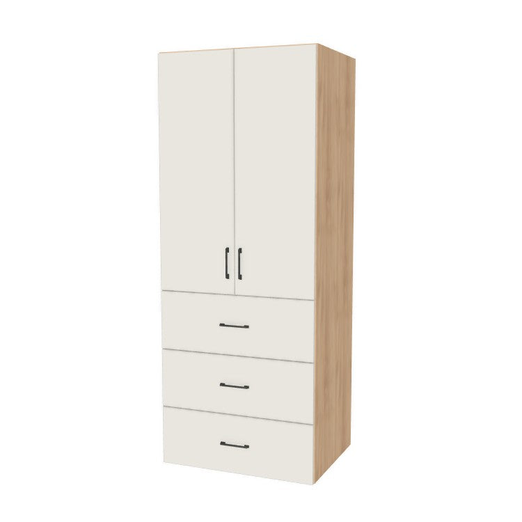32" Wide Tall Pantry Cabinet with Drawer - (Ply Wood Boxes - Flat Panel Doors) 24 D
