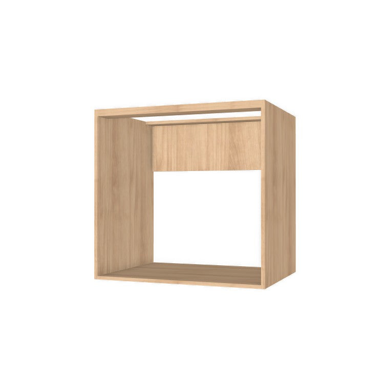 32" Wide Base Cabinet - Sink Cabinet - No Back - (Ply Wood Boxes - Flat Panel Doors)