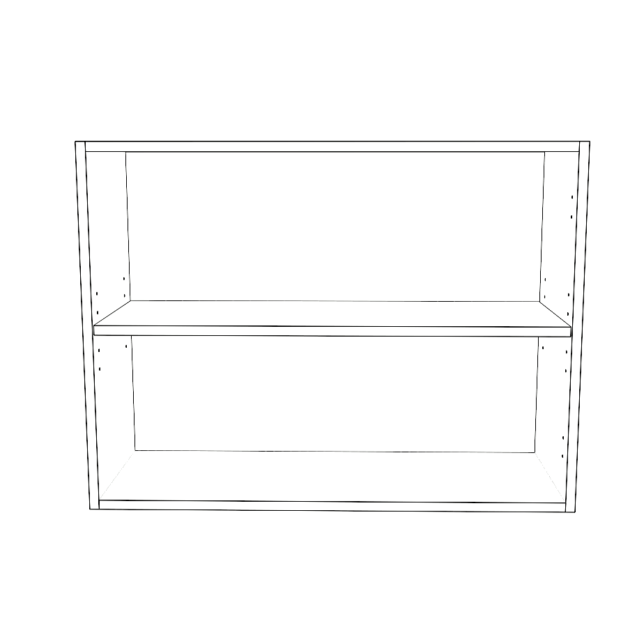 32" Wide x 24" High Wall Cabinet - Thermofoil Doors