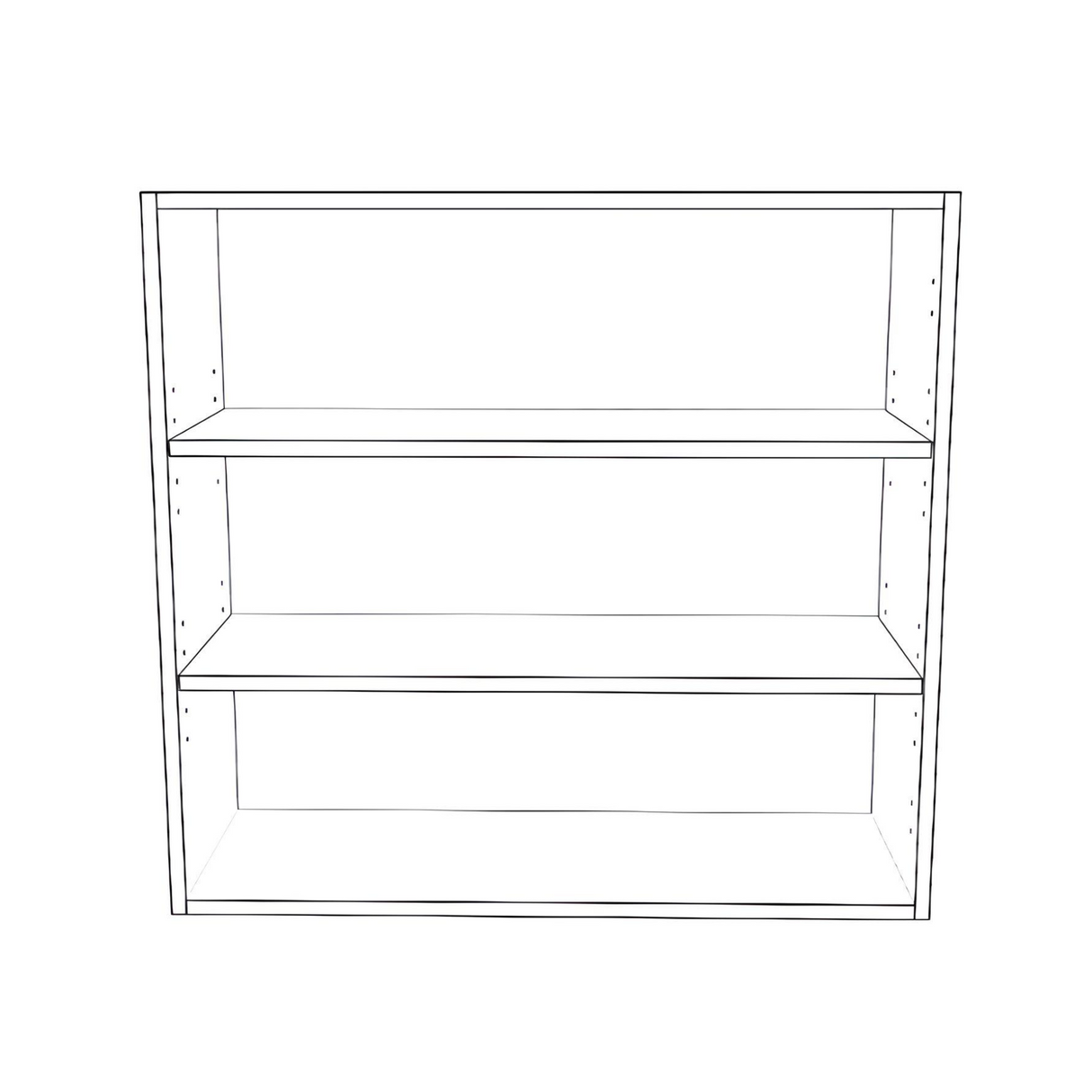 32" Wide 30" High Blind Corner Wall Cabinet - Door on Left Side - Painted Doors