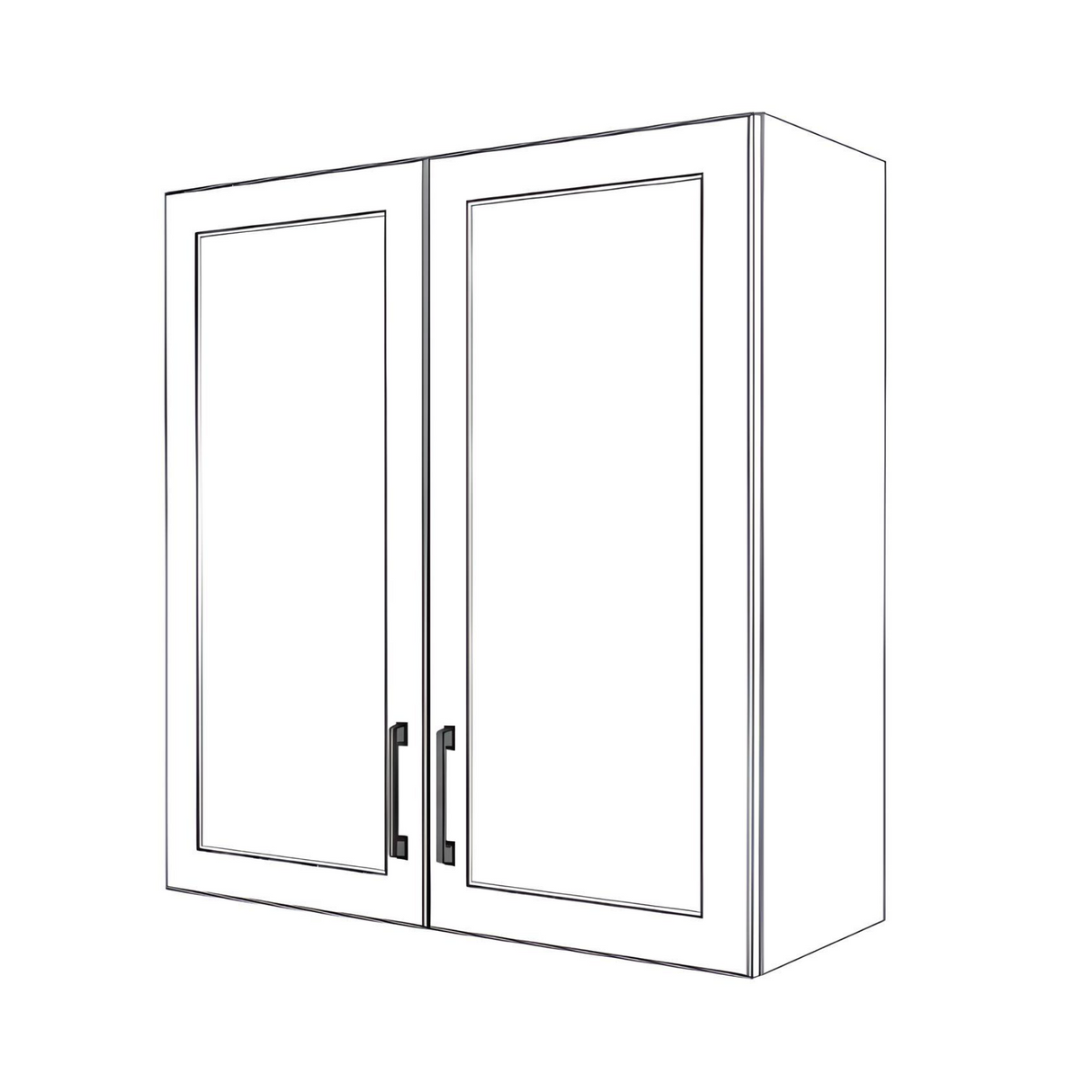 32" Wide x 34" High Wall Cabinet - Thermofoil Doors