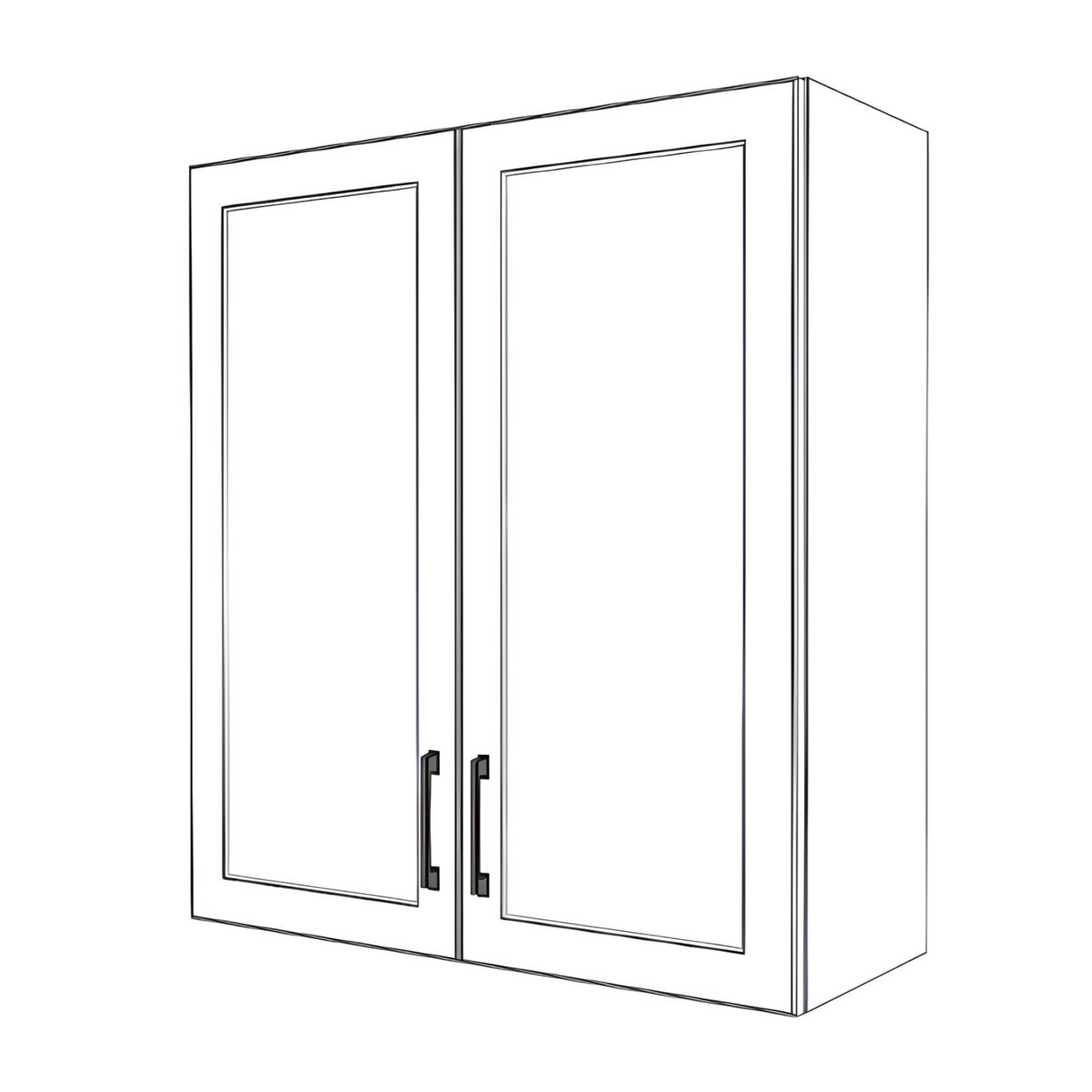 32" Wide x 36" High Wall Cabinet - Painted Doors