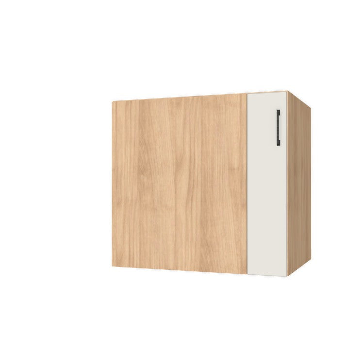 33" Blind Corner Base Cabinet - Door on Right/Left Side - (Hardrock Maple Melamine Boxes - Flat Panel Doors)