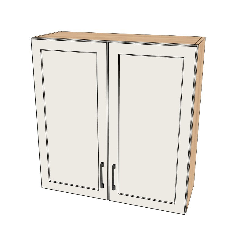 33" Wide x 34" High Wall Cabinet - (Ply Wood Boxes - Painted Doors)