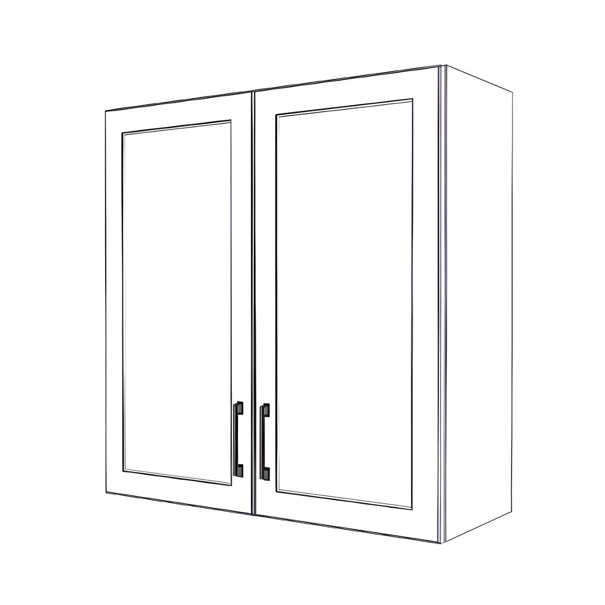 33" Wide x 34" High Wall Cabinet - Thermofoil Doors