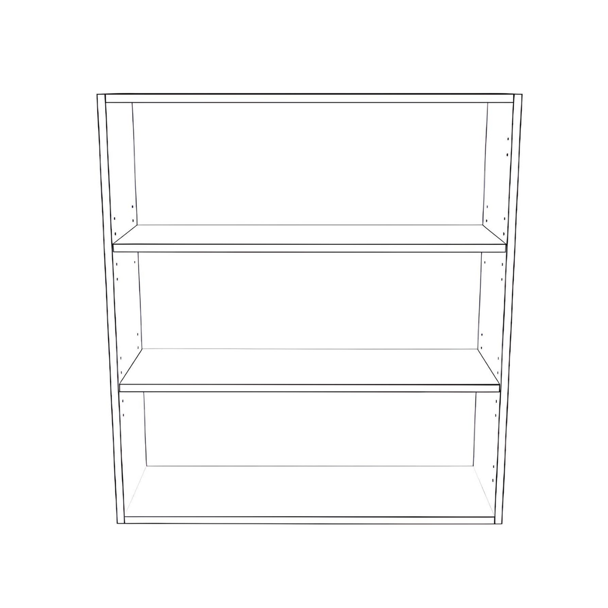 33" Wide x 36" High Wall Cabinet - Thermofoil Doors