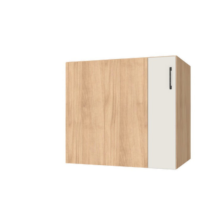 34" Blind Corner Base Cabinet - Door on Right/Left Side - (Hardrock Maple Melamine Boxes - Flat Panel Doors)