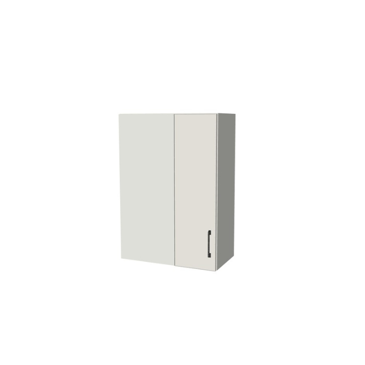 24" Wide 34" High Blind Corner Wall Cabinet - Door on Right/Left Side - (White Melamine Boxes - Flat Panel Doors)