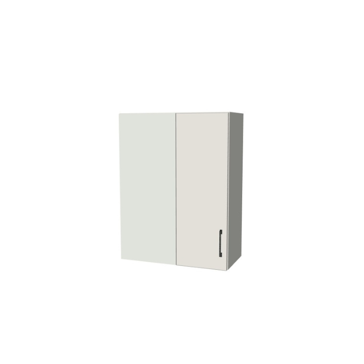26" Wide 34" High Blind Corner Wall Cabinet - Door on Right/Left Side - (White Melamine Boxes - Flat Panel Doors)