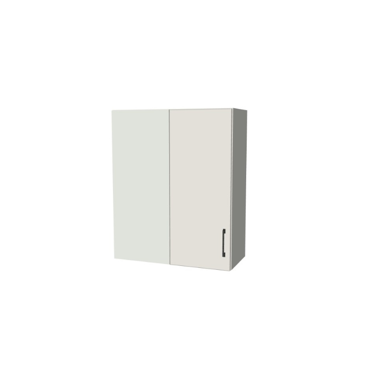 28" Wide 34" High Blind Corner Wall Cabinet - Door on Right/Left Side - (White Melamine Boxes - Flat Panel Doors)