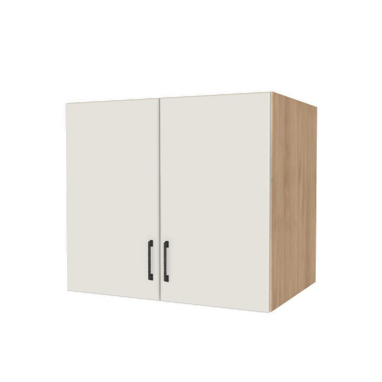 34" Wide x 30" High x 24" Deep Fridge/Stove Cabinet - (Hardrock Maple Melamine Boxes - Flat Panel Doors)