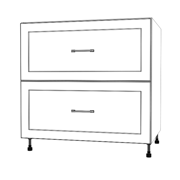 35" Wide Drawer Cabinet - Thermofoil Doors