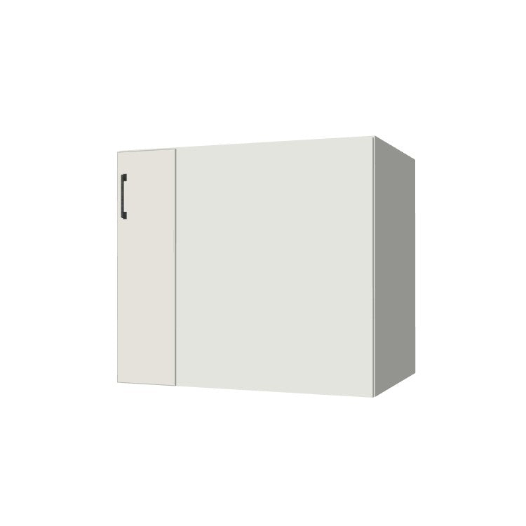 35" Blind Corner Base Cabinet - Door on Right/Left Side - (White Melamine Boxes - Flat Panel Doors)