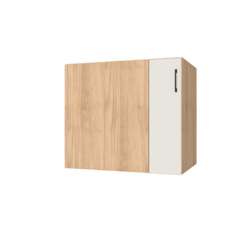 35" Blind Corner Base Cabinet - Door on Right/Left Side - (Hardrock Maple Melamine Boxes - Flat Panel Doors)