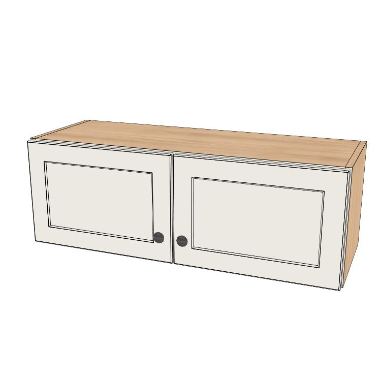 35" Wide x 12" High Wall Cabinet - (Ply Wood Boxes - Painted Doors)
