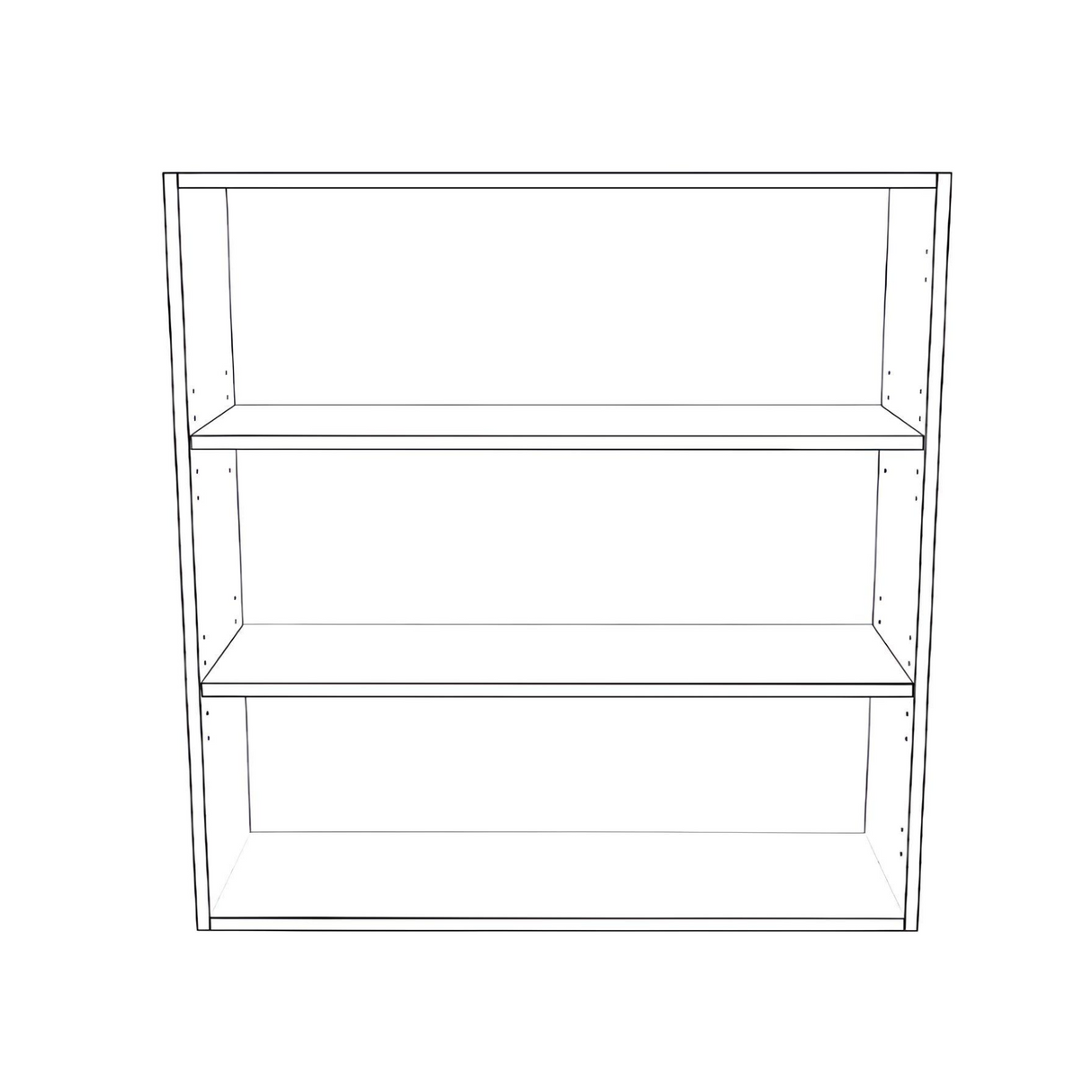 35" Wide x 36" High Wall Cabinet - Painted Doors
