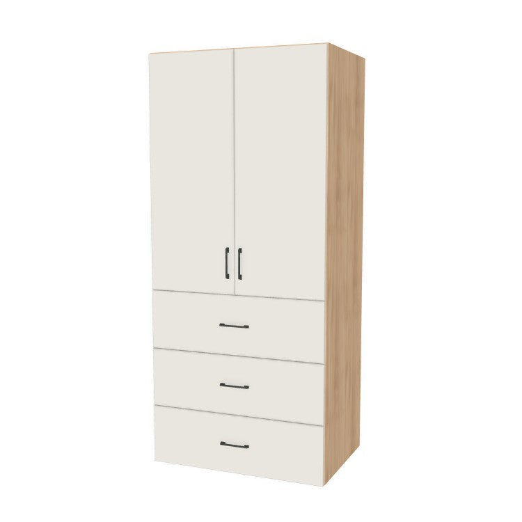 36" Wide Tall Pantry Cabinet with Drawer - (Ply Wood Boxes - Flat Panel Doors) 24 D