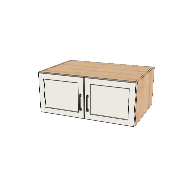 36" Wide x 15" High x 24" Deep Fridge/Stove Cabinet - (Ply Wood Boxes - Thermofoil Doors)
