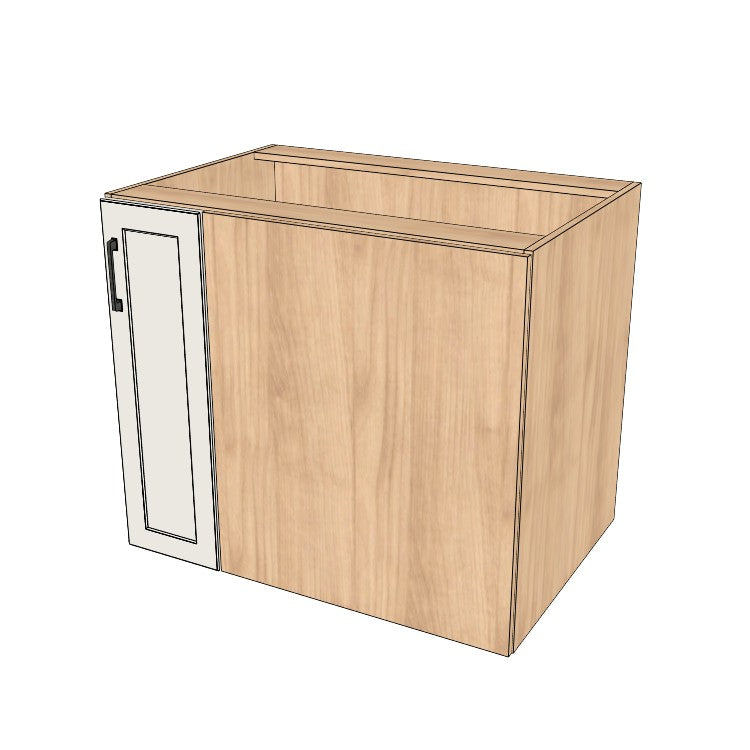 36" Blind Corner Base Cabinet - Door on Right/Left Side - (Ply Wood Boxes - Thermofoil Doors)