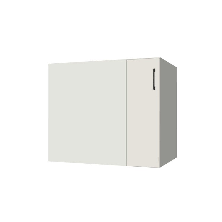 36" Blind Corner Base Cabinet - Door on Right/Left Side - (White Melamine Boxes - Flat Panel Doors)