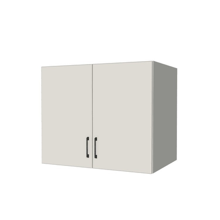 36" Wide x 30" High x 24" Deep Fridge/Stove Cabinet - (White Melamine Boxes - Flat Panel Doors)
