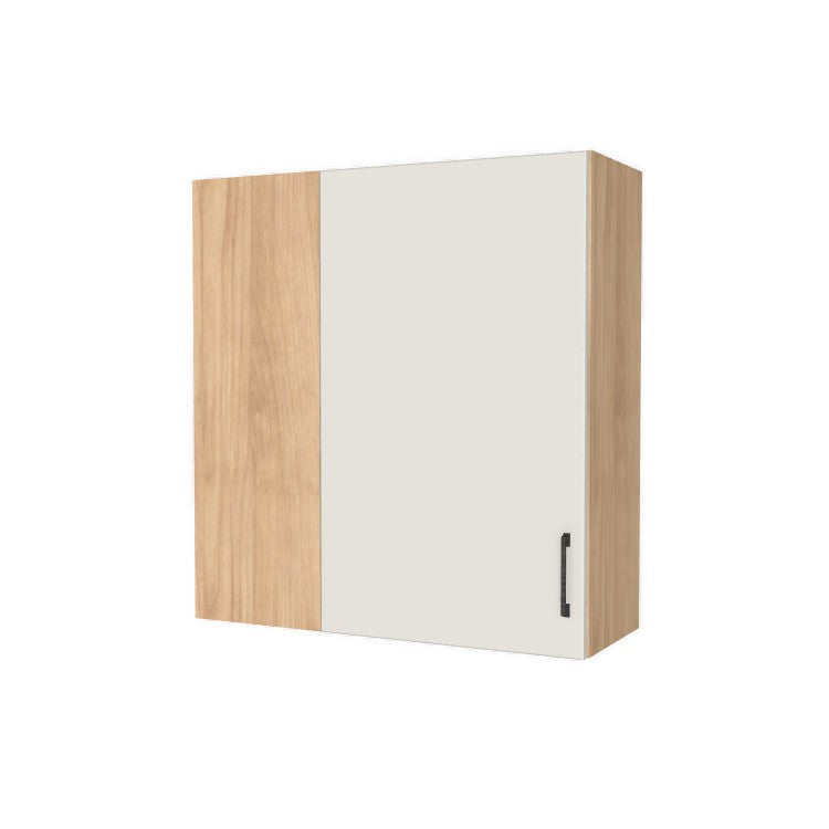 34" Wide 36" High Blind Corner Wall Cabinet - Door on Right/Left Side - (Hardrock Maple Melamine Boxes - Flat Panel Doors)