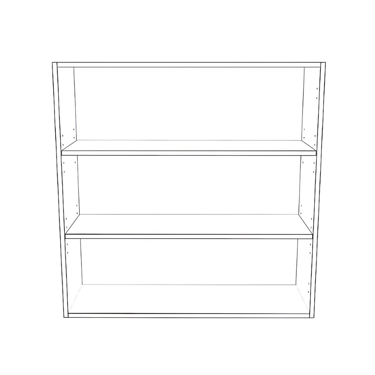 36" Wide x 36" High Wall Cabinet - Thermofoil Doors