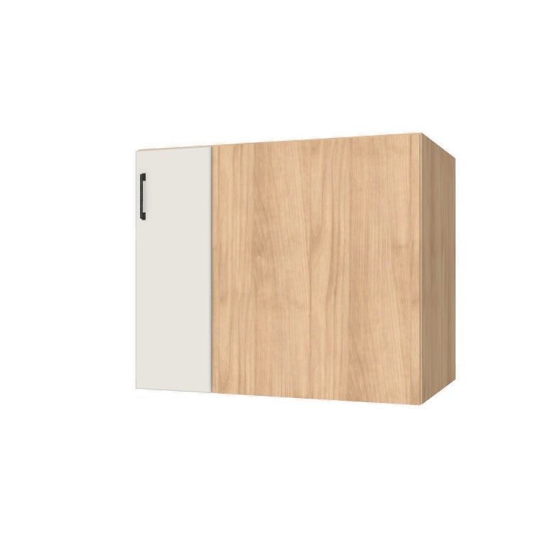 37" Blind Corner Base Cabinet - Door on Right/Left Side - (Hardrock Maple Melamine Boxes - Flat Panel Doors)