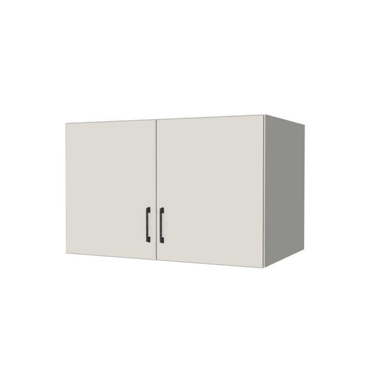 38" Wide x 24" High x 24" Deep Fridge/Stove Cabinet - (White Melamine Boxes - Flat Panel Doors)