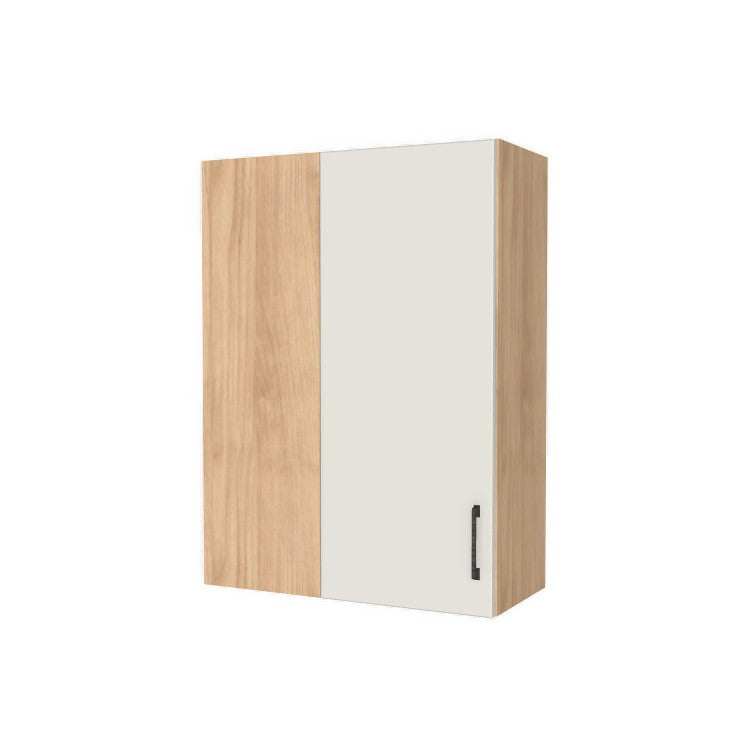 28" Wide 38" High Blind Corner Wall Cabinet - Door on Right/Left Side - (Hardrock Maple Melamine Boxes - Flat Panel Doors)